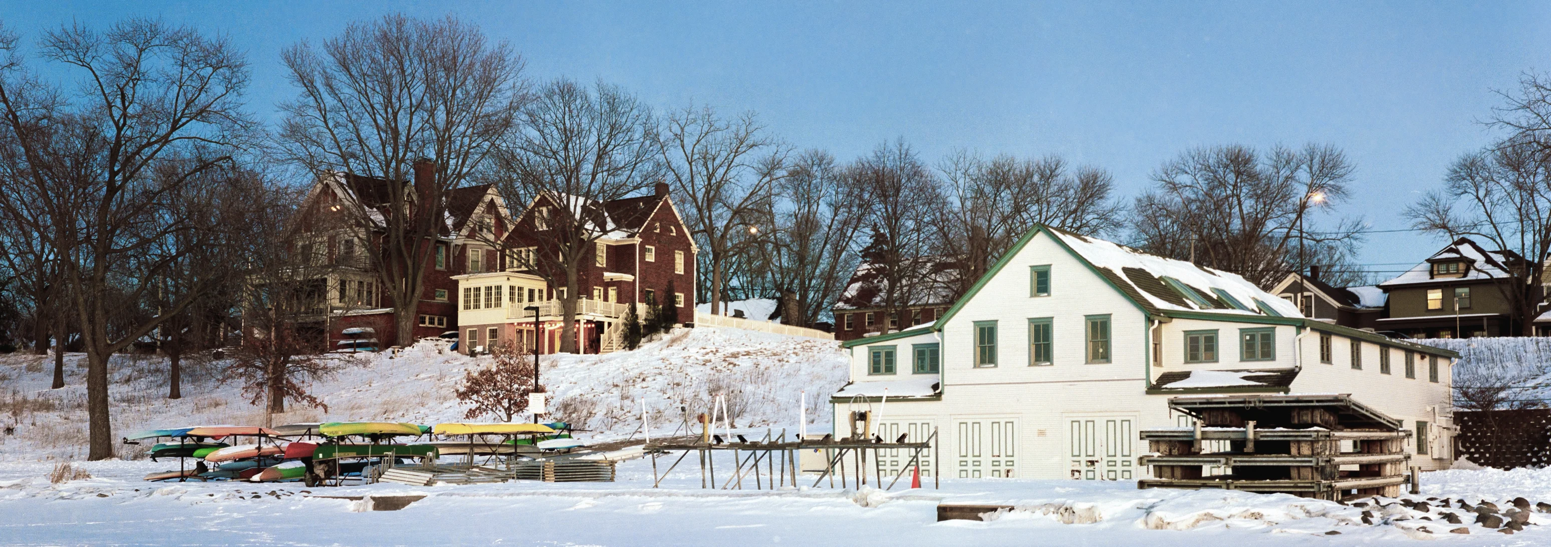 Mendota Rowing Club 20 min after Sunset
